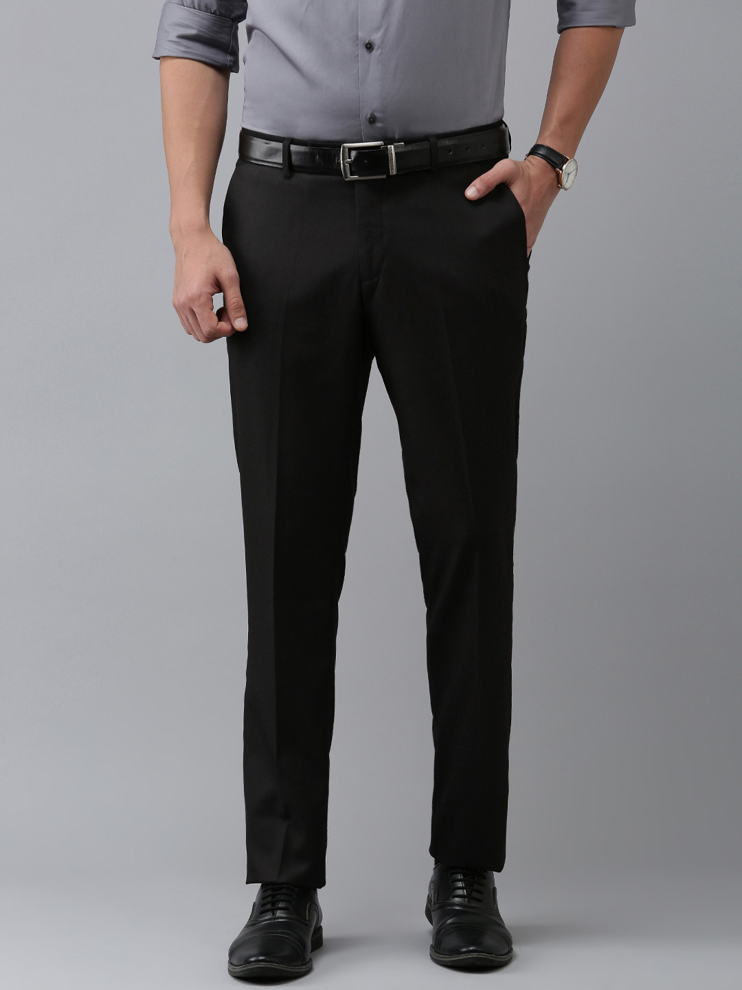 

Arrow Men Regular Fit Tailored Trousers, Brown