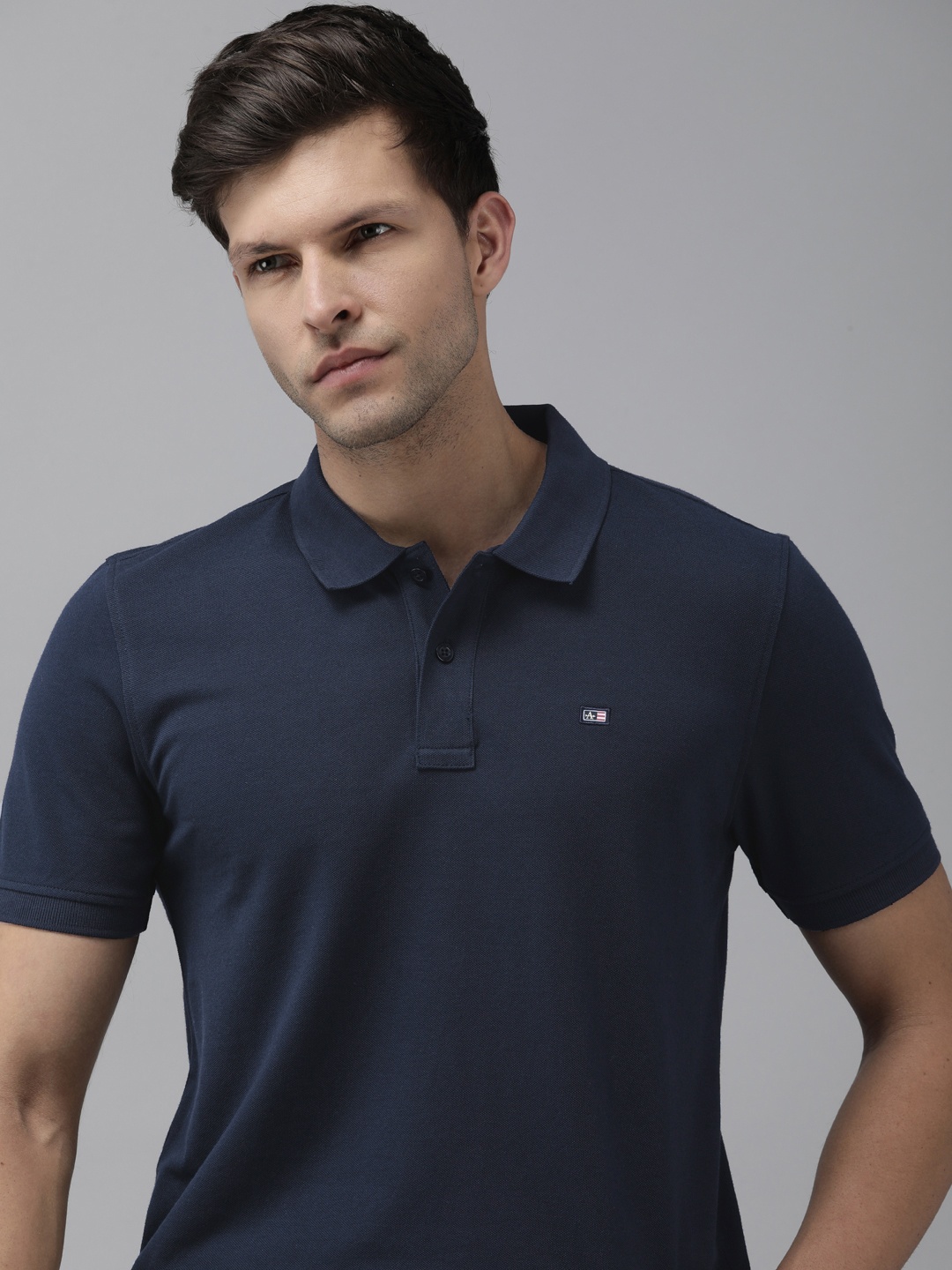 

Arrow Polo Collar T-shirt, Navy blue