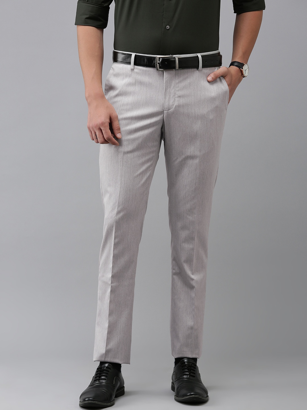 

Arrow Men Tailored Formal Trousers, Grey