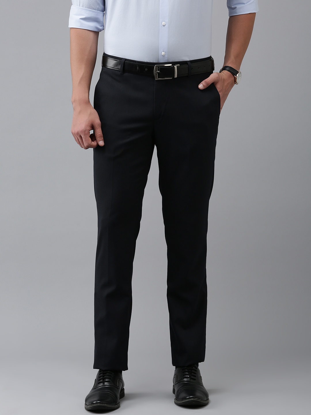 

Arrow Men Tailored Formal Trousers, Black