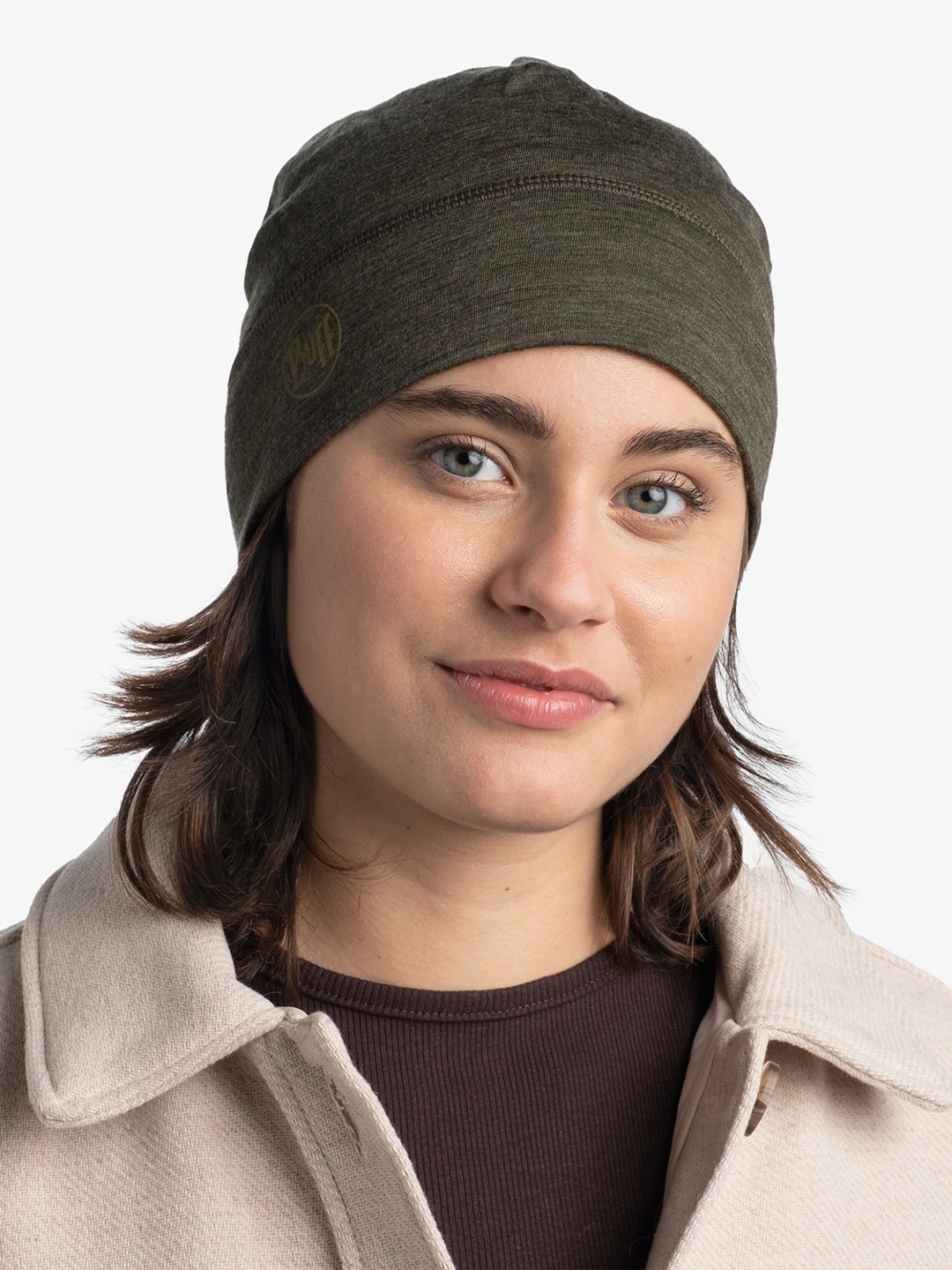 

Original Buff SA Unisex Woollen Lightweight Beanie, Olive