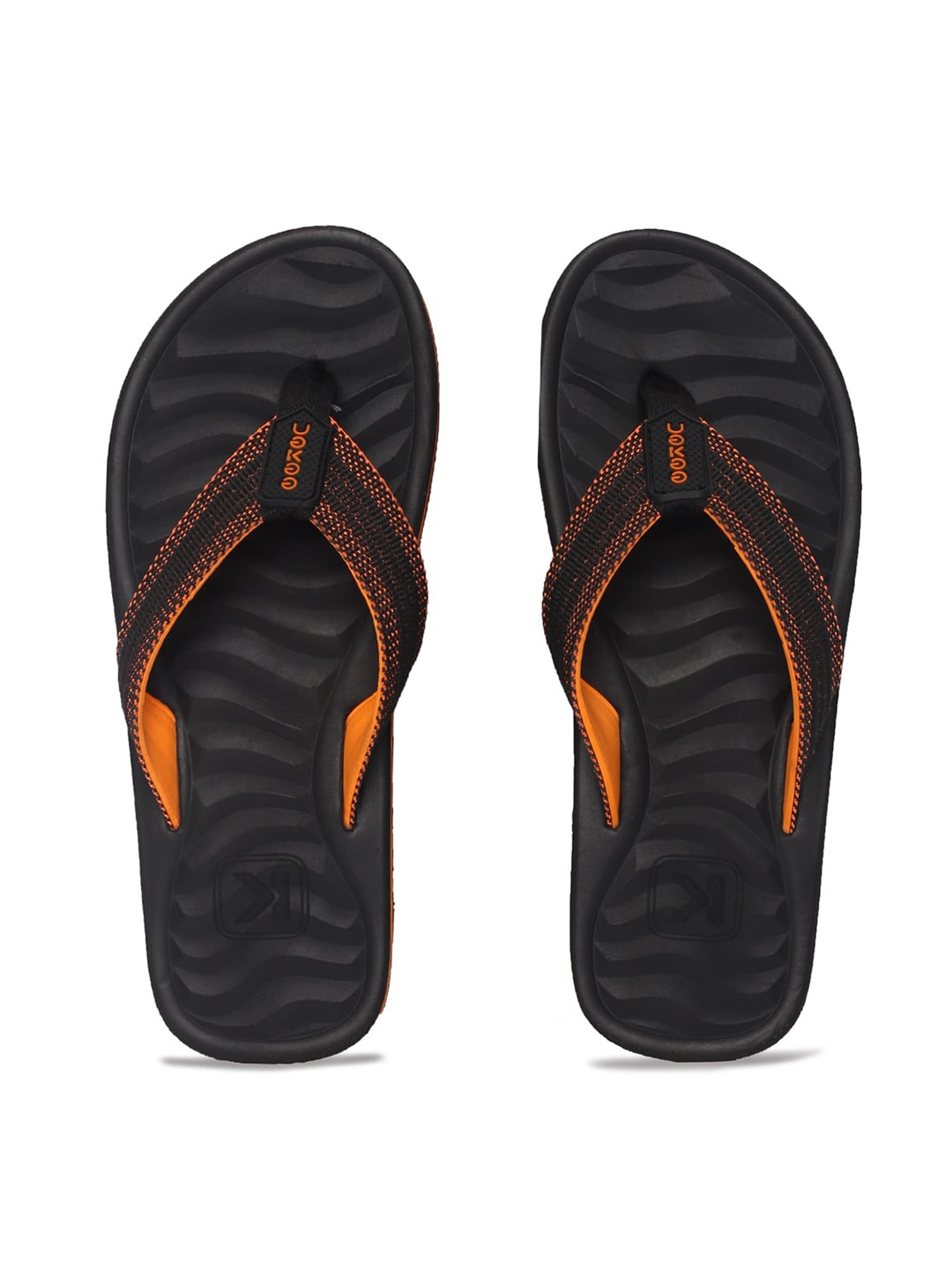 

Paragon Men Printed Lightweight Thong Flip-Flops, Black