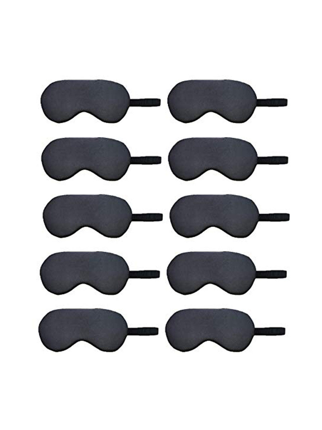 

Lushomes Black 10 Pcs Light Blocking Cotton Sleep Mask