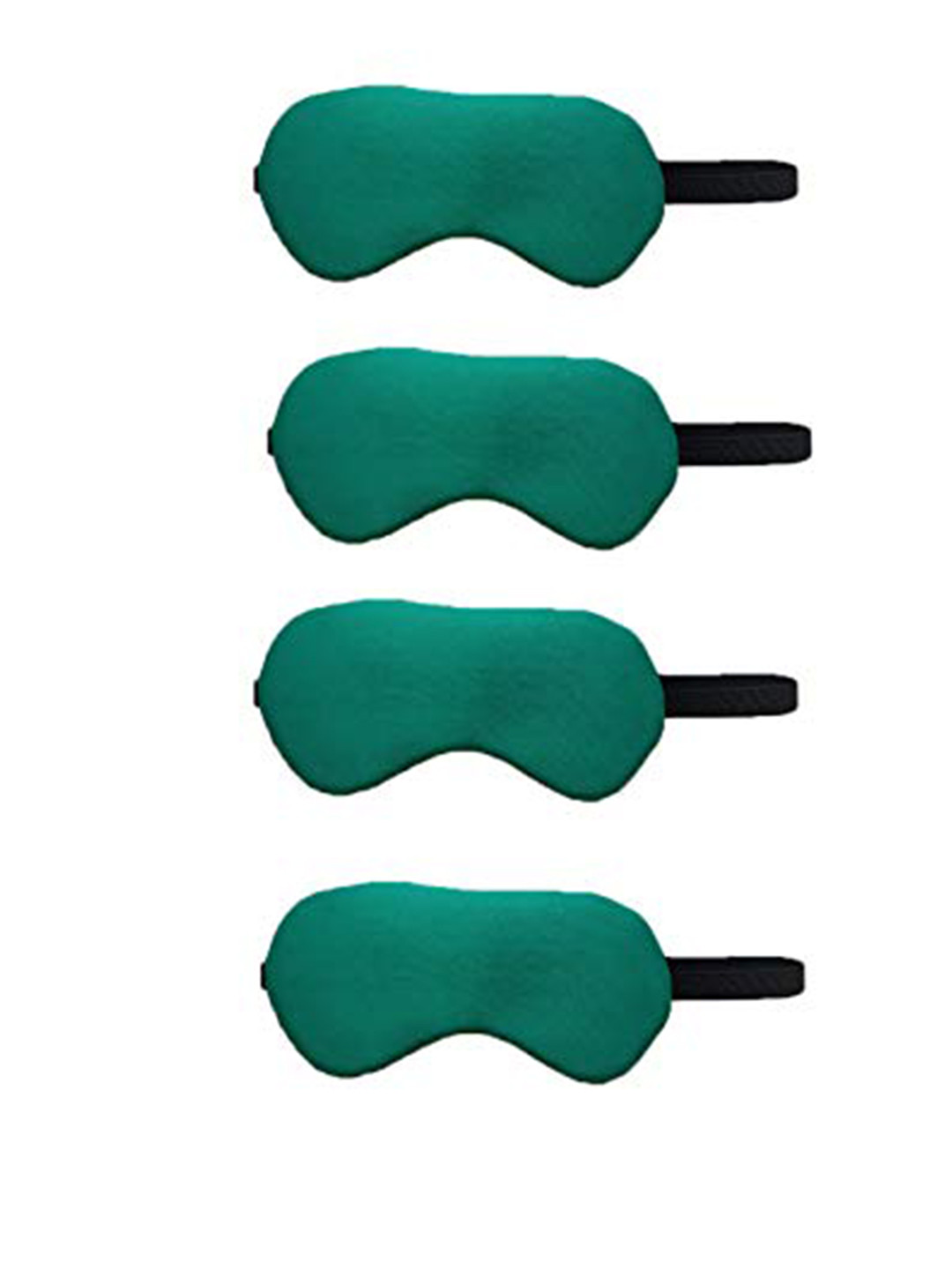 

Lushomes Unisex Set Of 4 Light Blocking Cotton Sleep Mask, Green