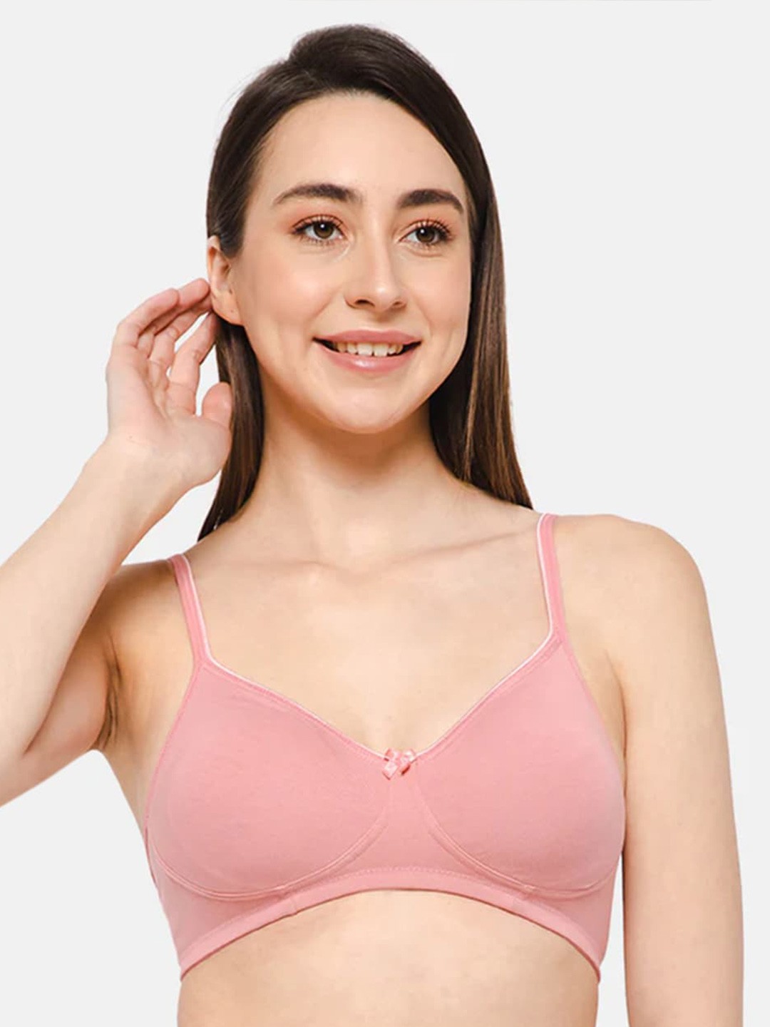 

intimacy LINGERIE Medium Coverage Non Padded Cotton Everyday Bra With All Day Comfort, Pink