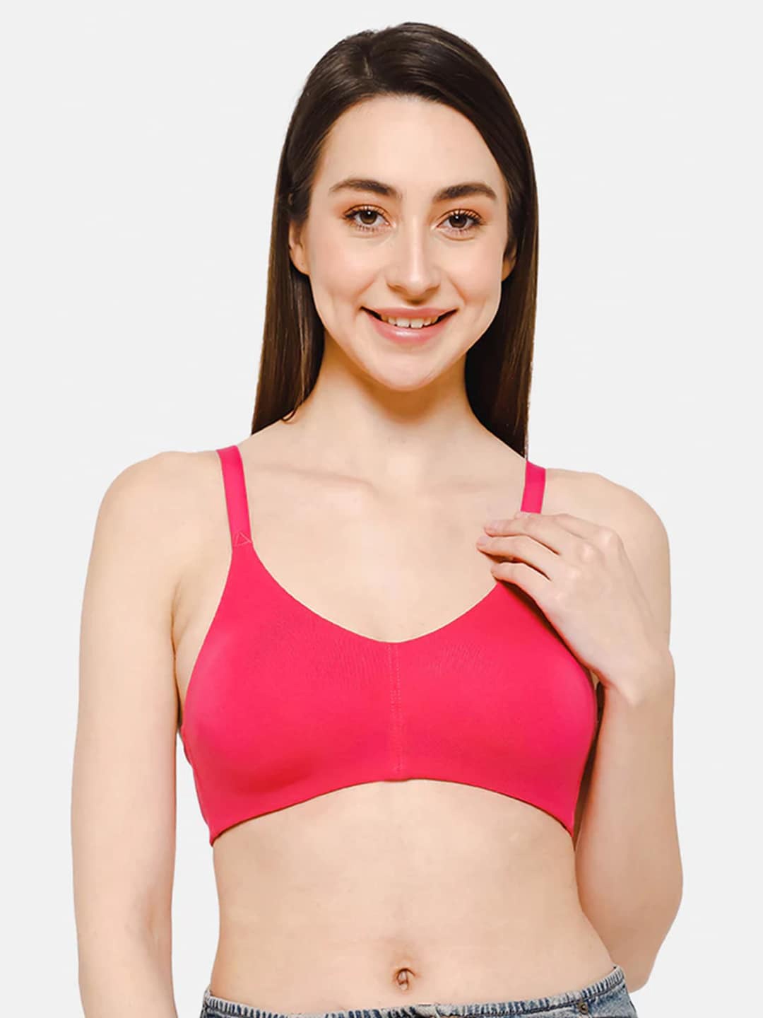

intimacy LINGERIE Cotton Everyday Bra - Full Coverage, Fuchsia
