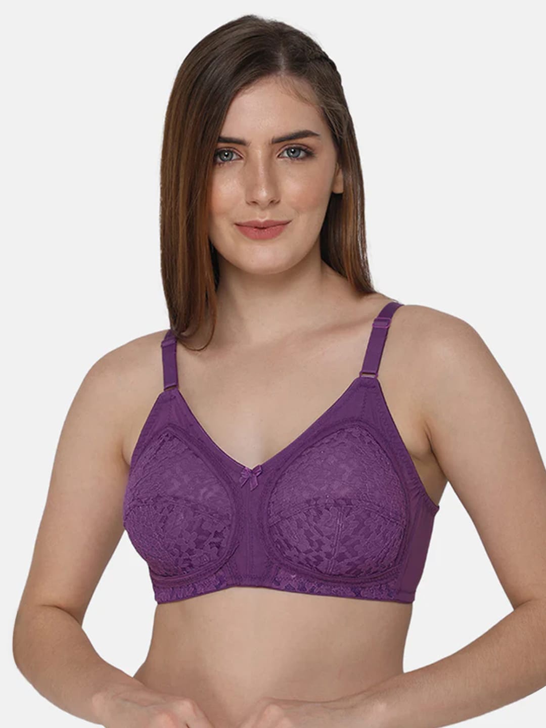 

intimacy LINGERIE Floral All Day Comfort Bra Full Coverage, Purple