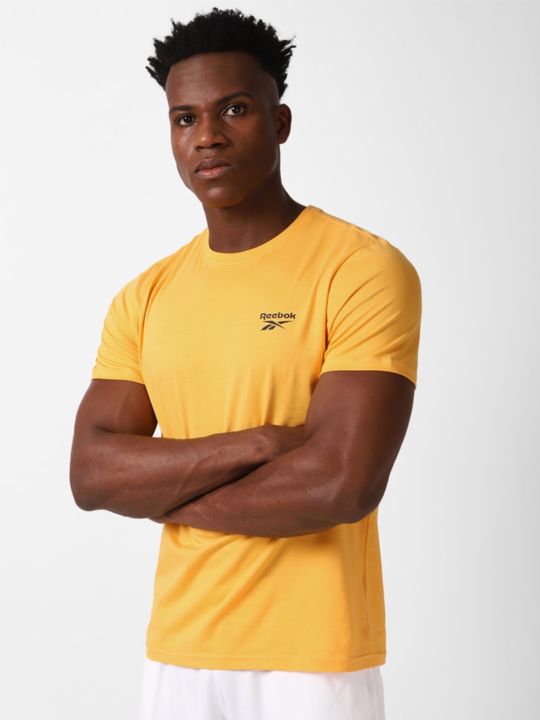 

Reebok Slim Fit Round Neck Tshirt, Yellow