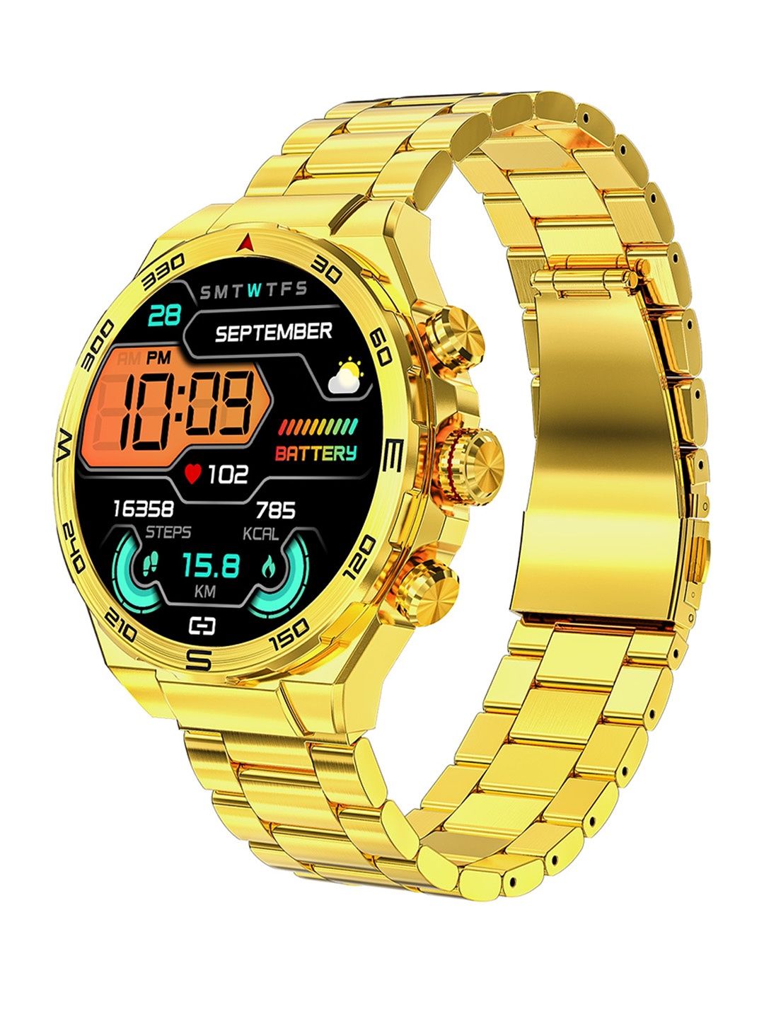 

GIZMORE IKON LUXE Smart Watches, Gold