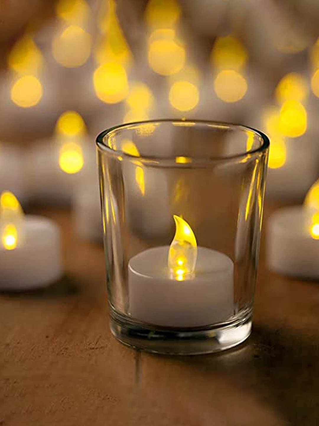 

The Purple Tree Transparent 6 Pieces Glass Tealight Candle Holders
