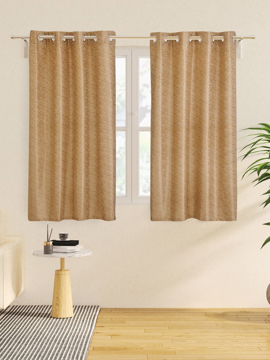 

Home Centre Corsica Andrea Beige 2 Pieces Window Curtains