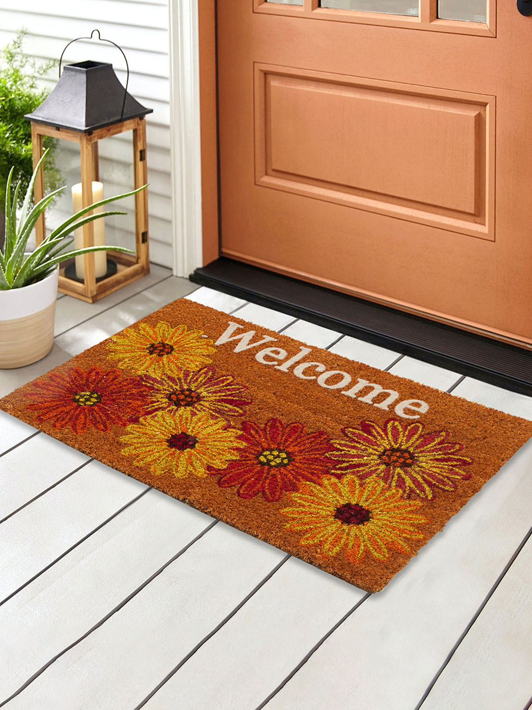 

Home Centre Corsica Brown Printed Anti-Slip Doormats