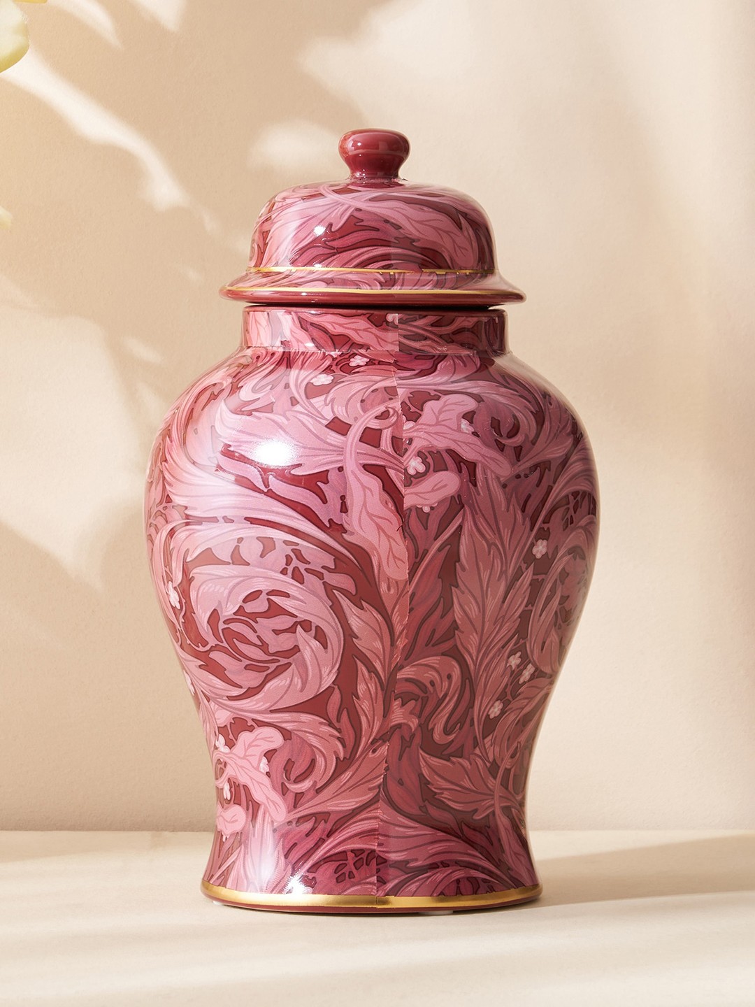 

Home Centre Red & Pink Feslix Matilda Ceramic Canister