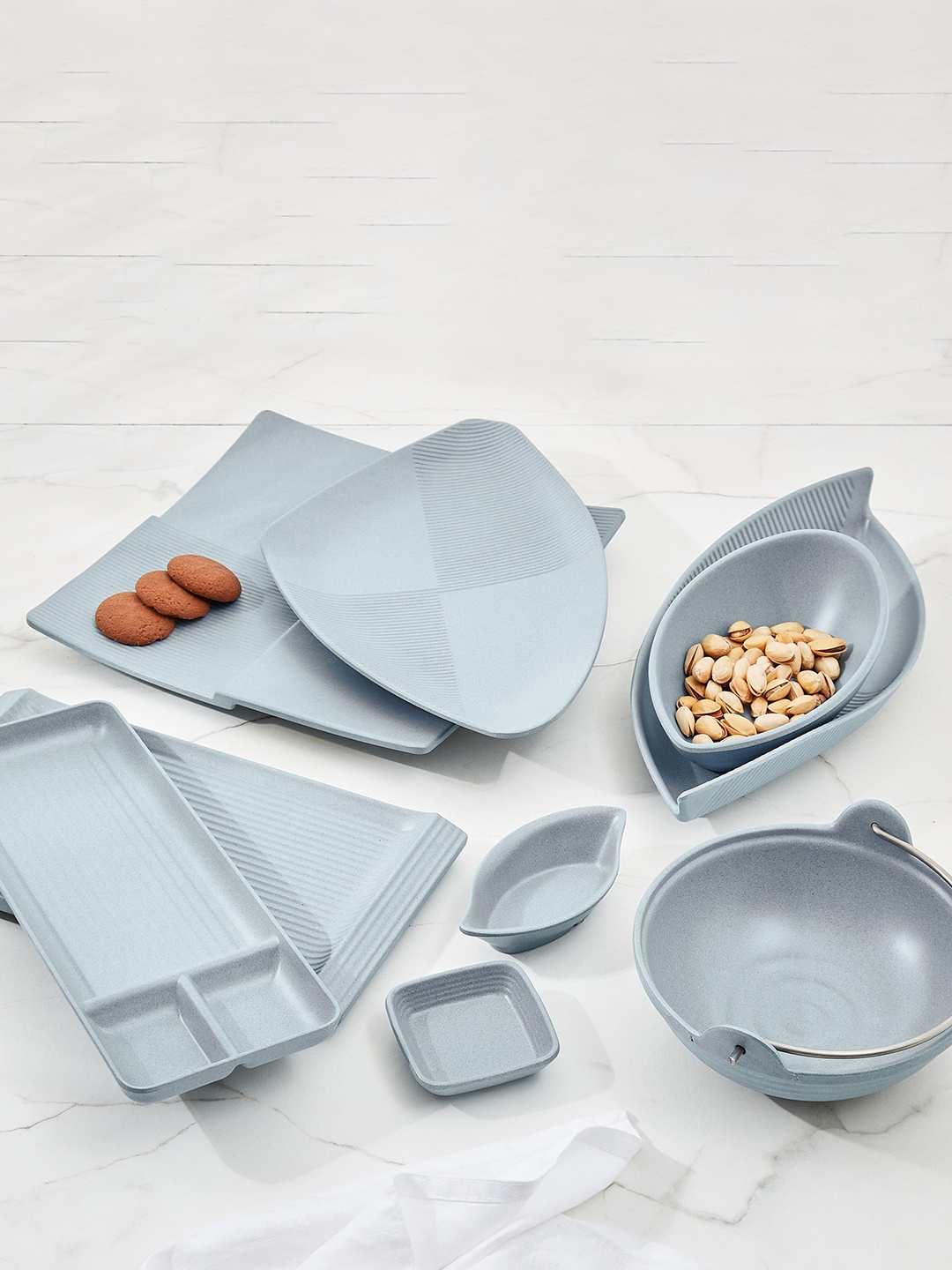 

Home Centre Corsica Silvano Blue Melamine Serving Platter