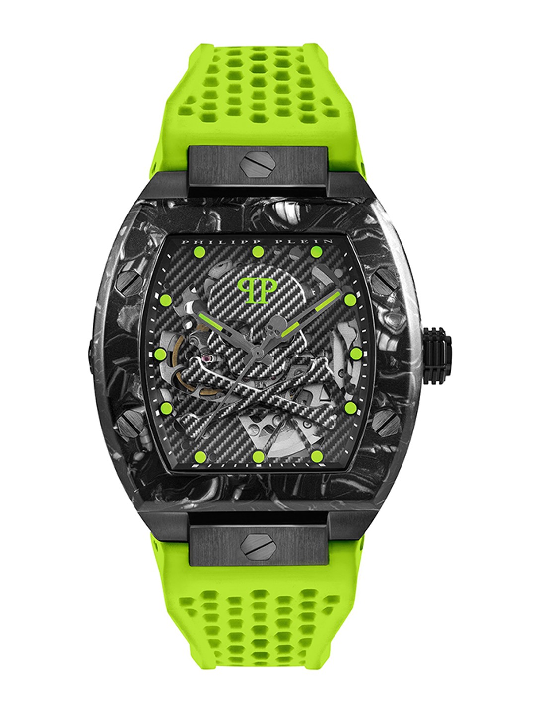 

PHILIPP PLEIN Printed Bracelet Style Straps Analogue Automatic Watch PWBAA0822, Black