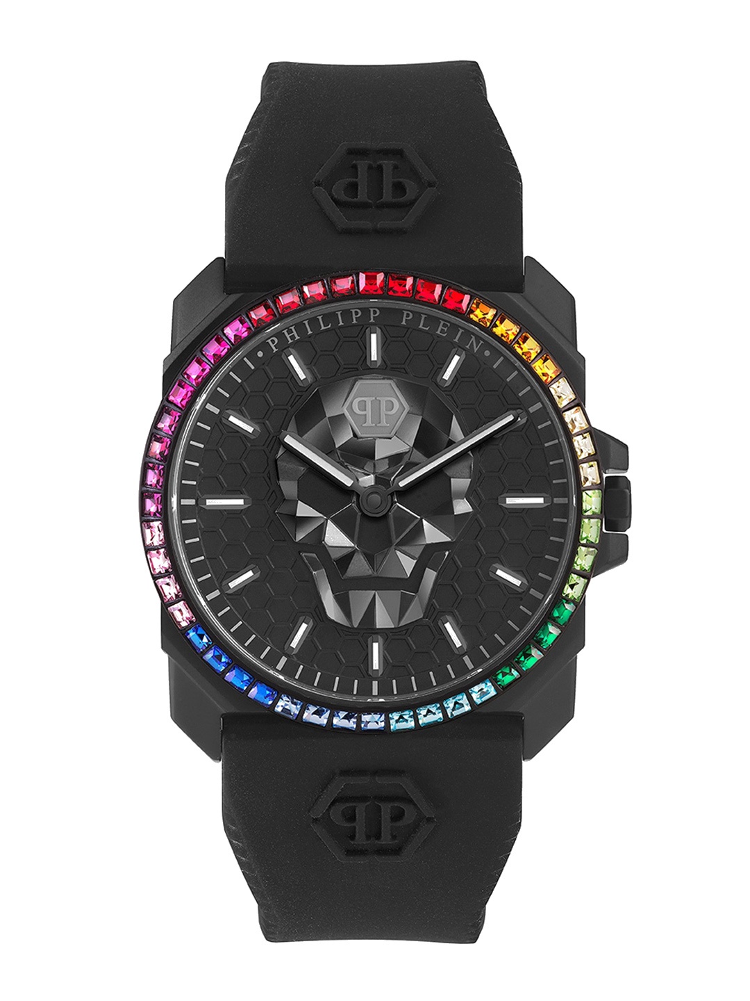 

PHILIPP PLEIN Men Embellished Dial & Black Straps Analogue Watch PWLAA0522