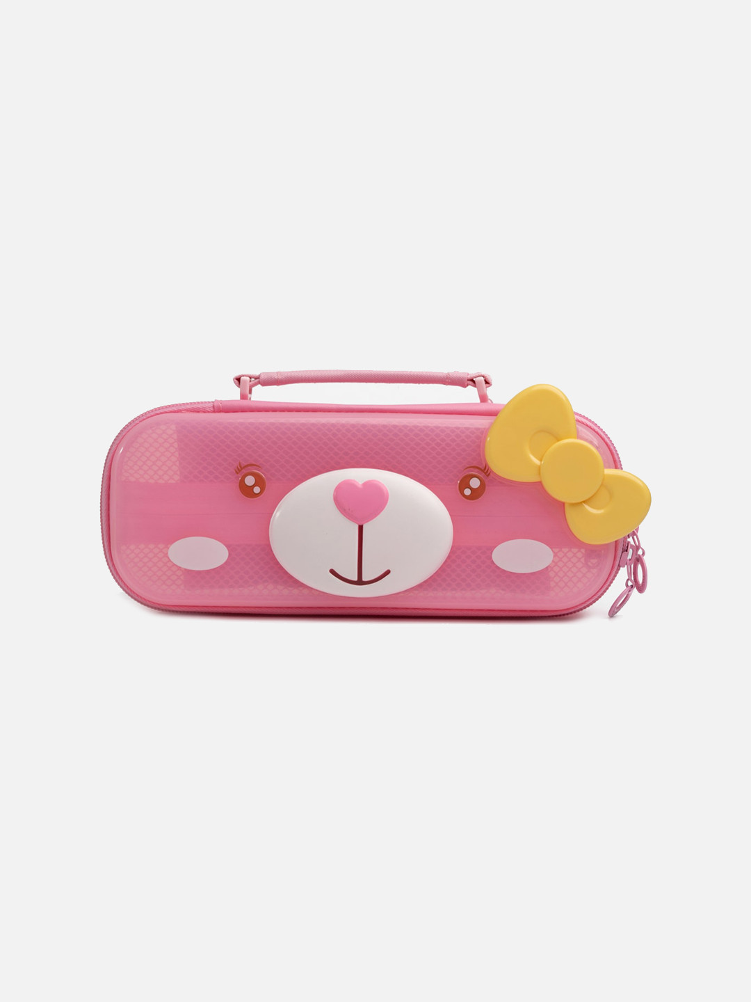

QIPS Girls Printed Pencil Case, Pink