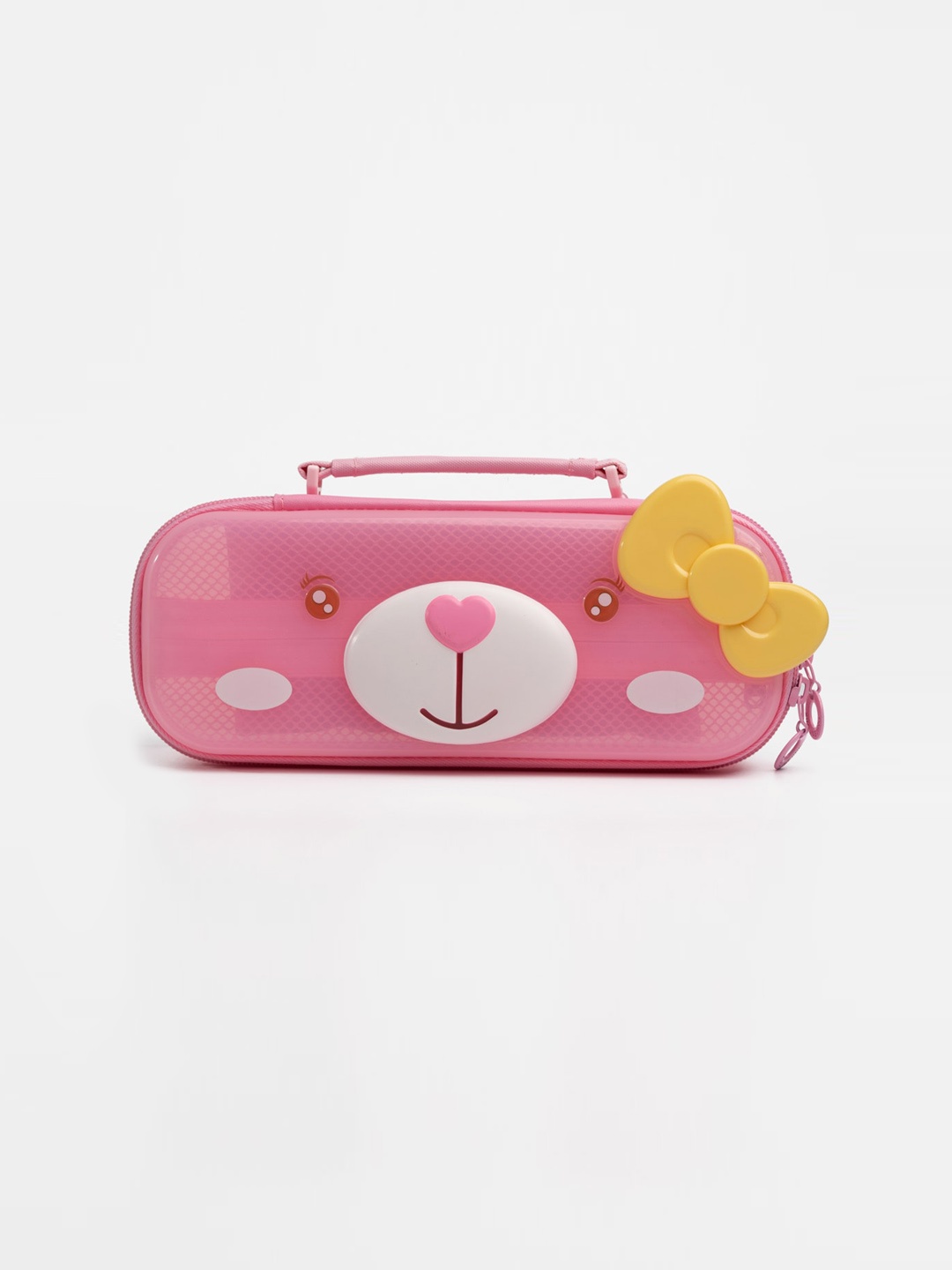 

QIPS Girls Printed Pencil Case, Pink