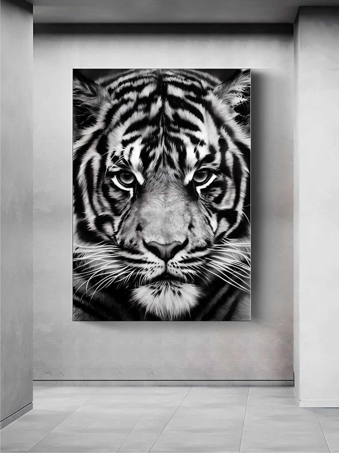 

THE HANDMADE FLAIR White & Black Wild Animals Wall Art