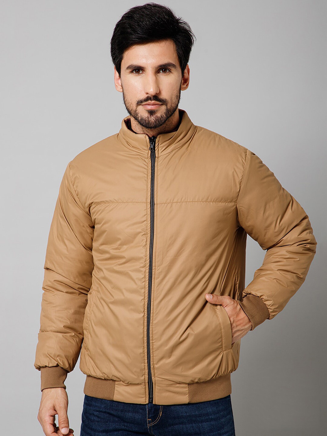 

Cantabil Reversible Bomber Jacket, Maroon