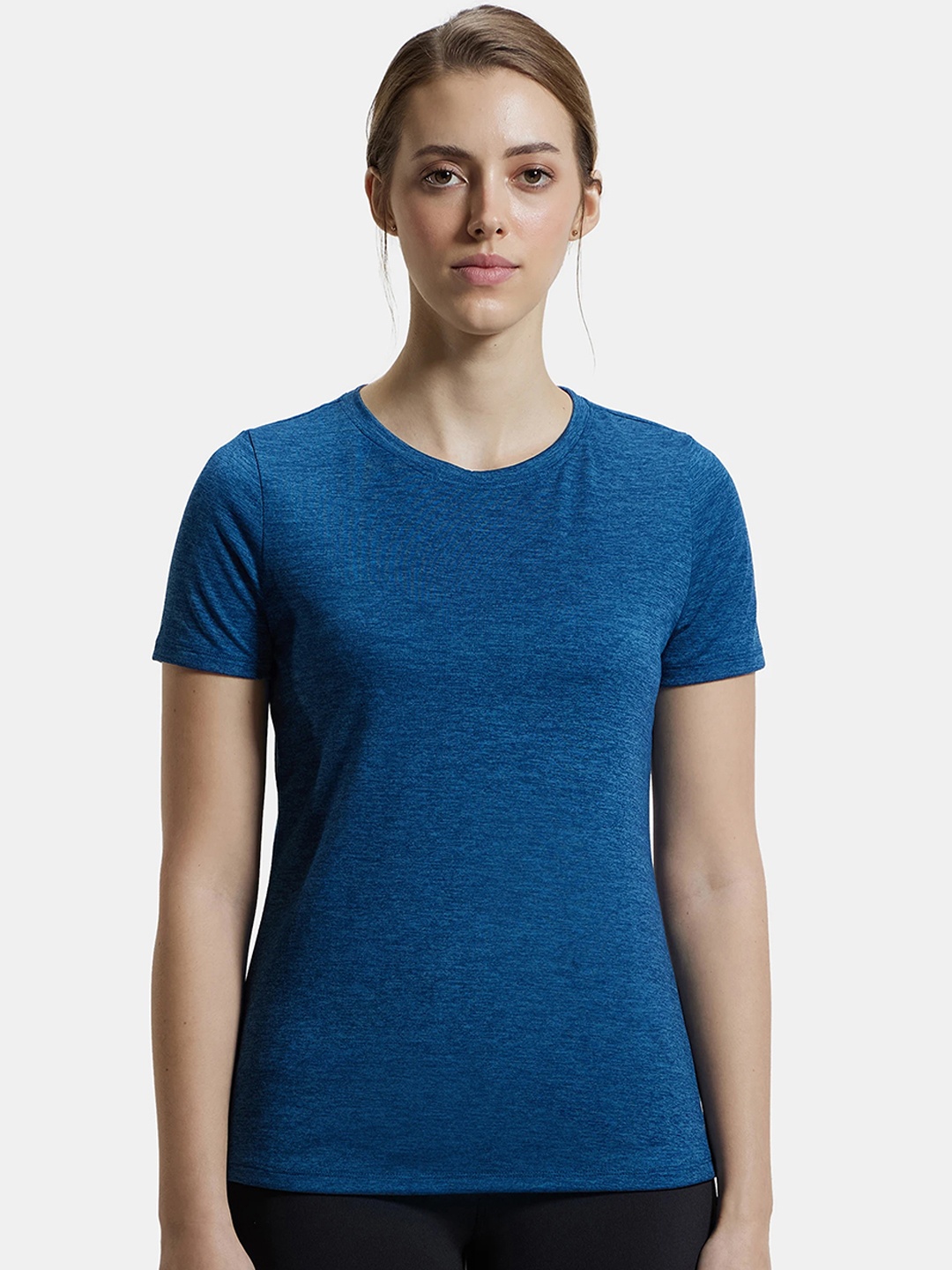

Jockey Microfiber Relaxed Fit Round Neck Half Sleeve Tshirt - MW71, Blue