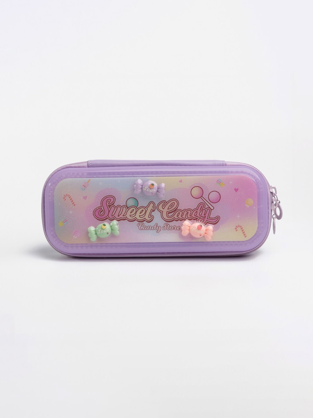 

QIPS Girls Ptrinted Pencil Case, Lavender