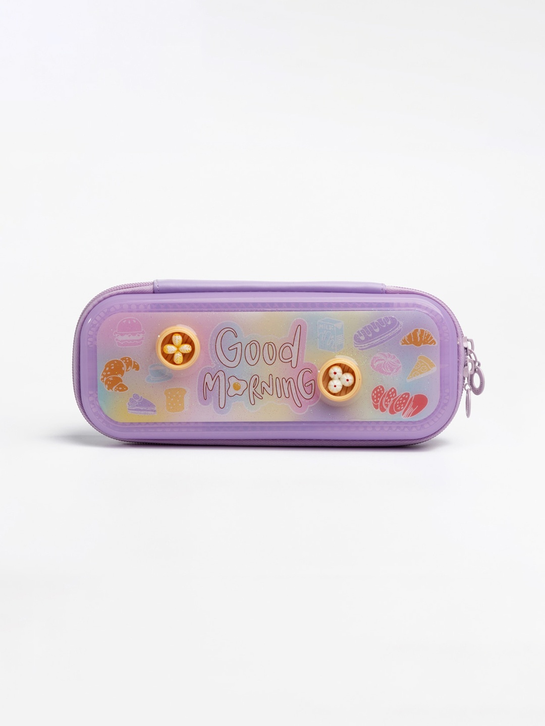 

QIPS Girls Printed Pencil Case, Lavender
