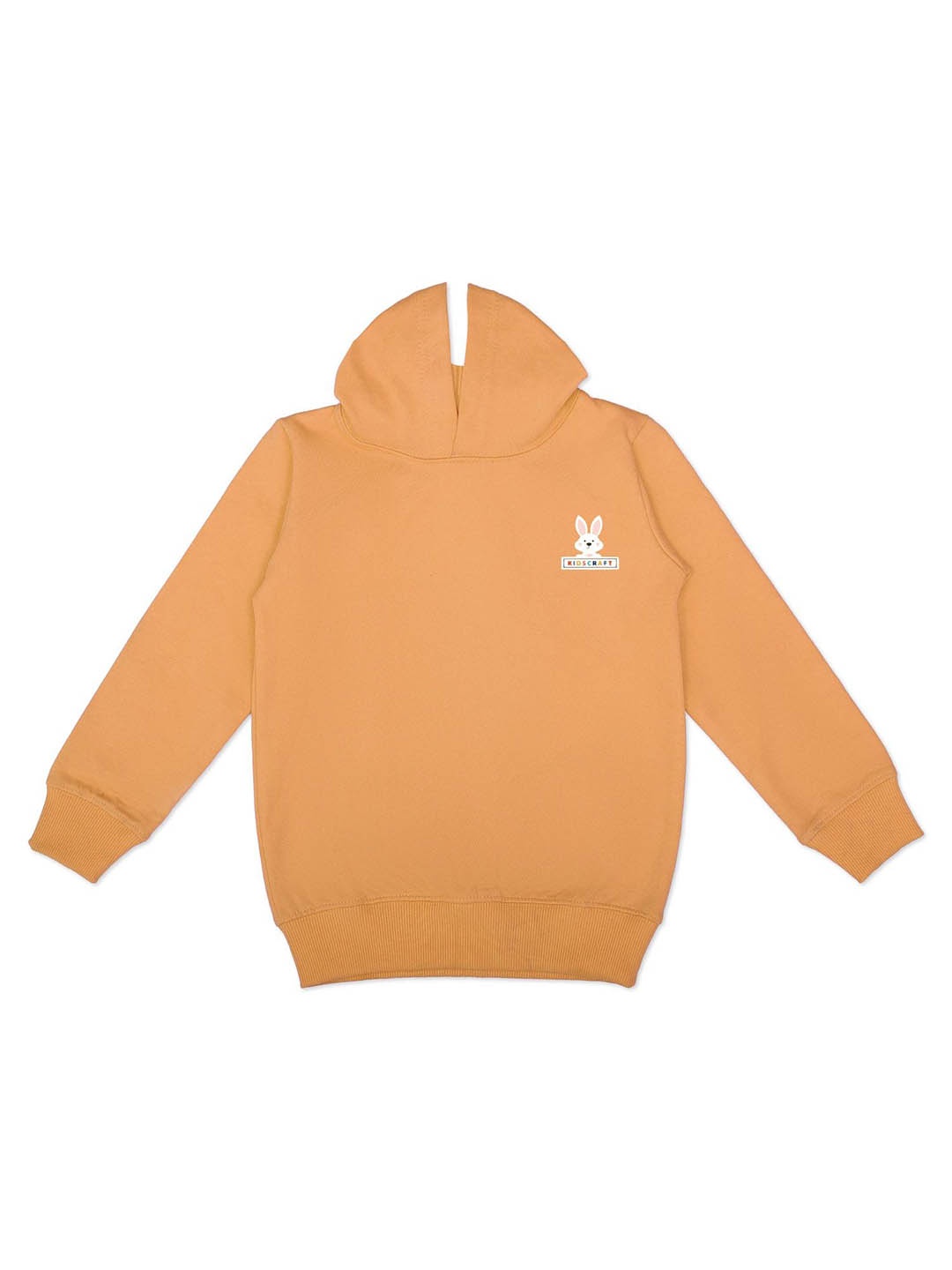 

KIDSCRAFT Boys Hooded Long Sleeves Fleece Pullover, Mustard