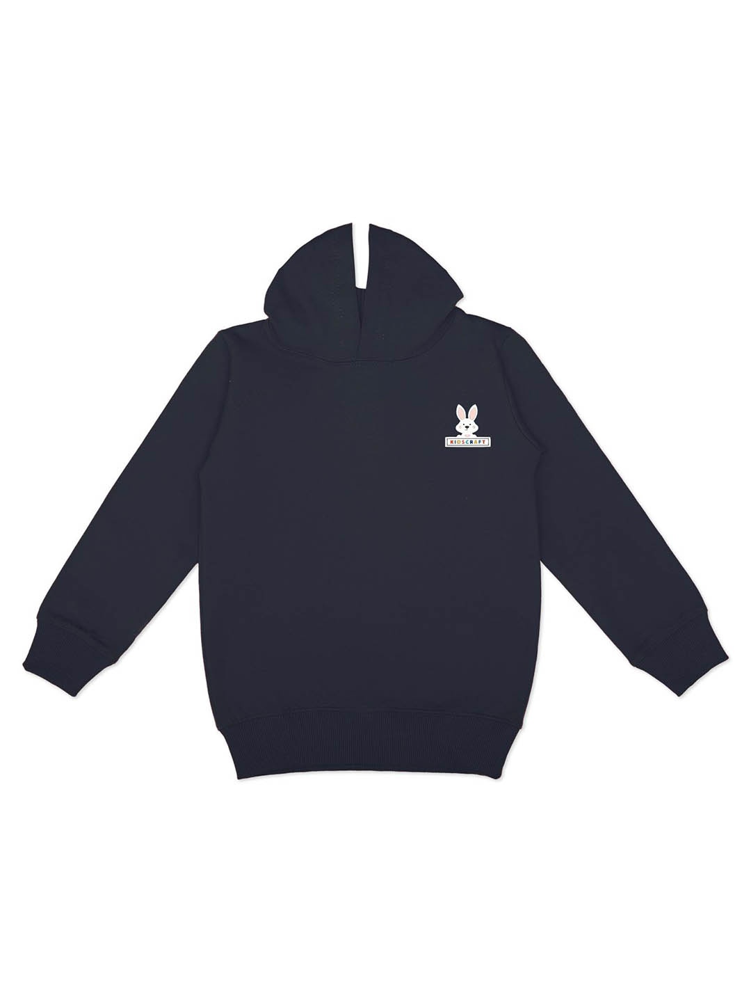 

KIDSCRAFT Boys Hooded Long Sleeves Fleece Pullover, Navy blue