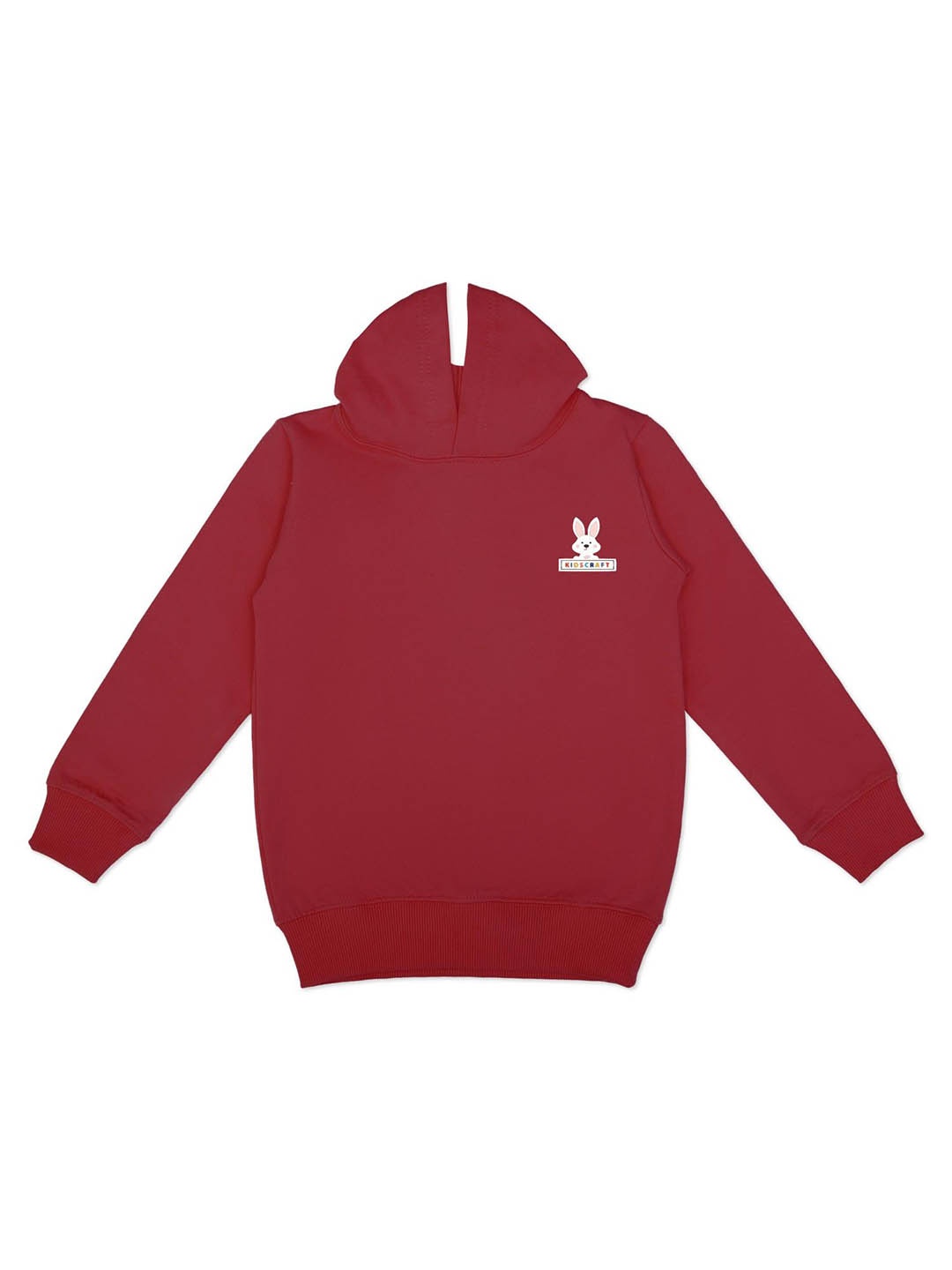 

KIDSCRAFT Boys Hooded Fleece Pullover, Maroon