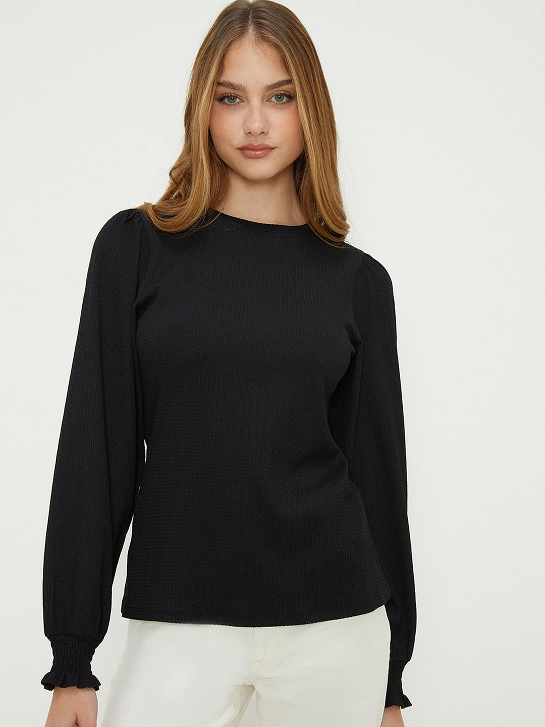 

DOROTHY PERKINS Puff Sleeves Top, Black