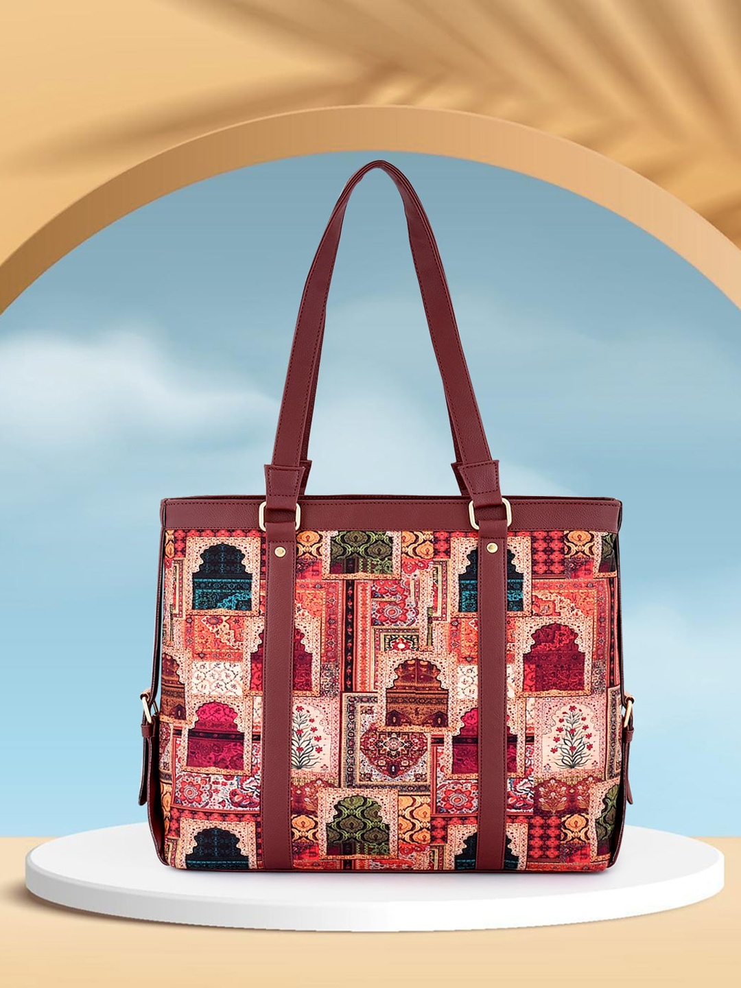 

Anouk Structured Shoulder Bag, Maroon