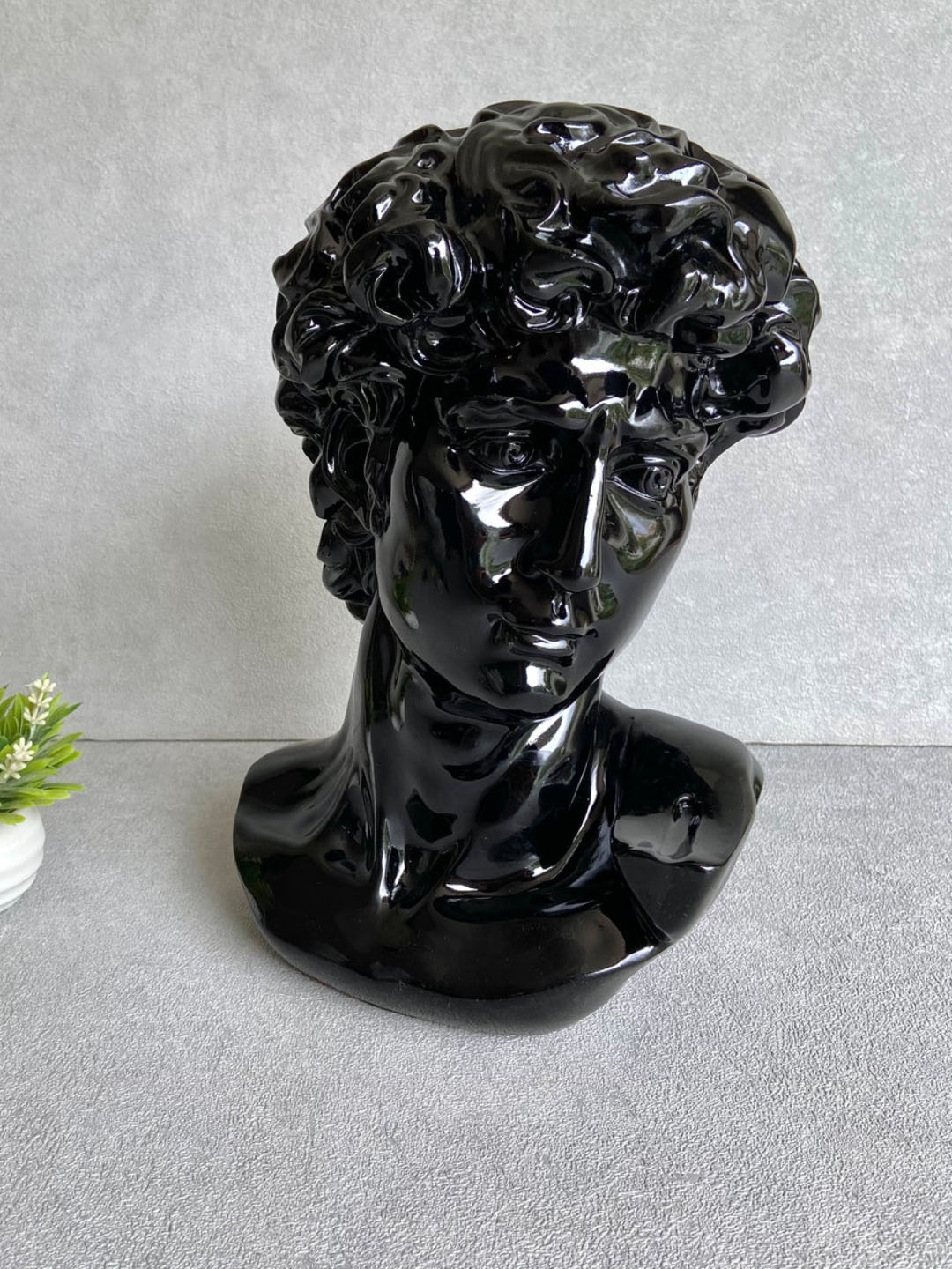 

House of Objects David Greek Black Textured Figurine Showpiece