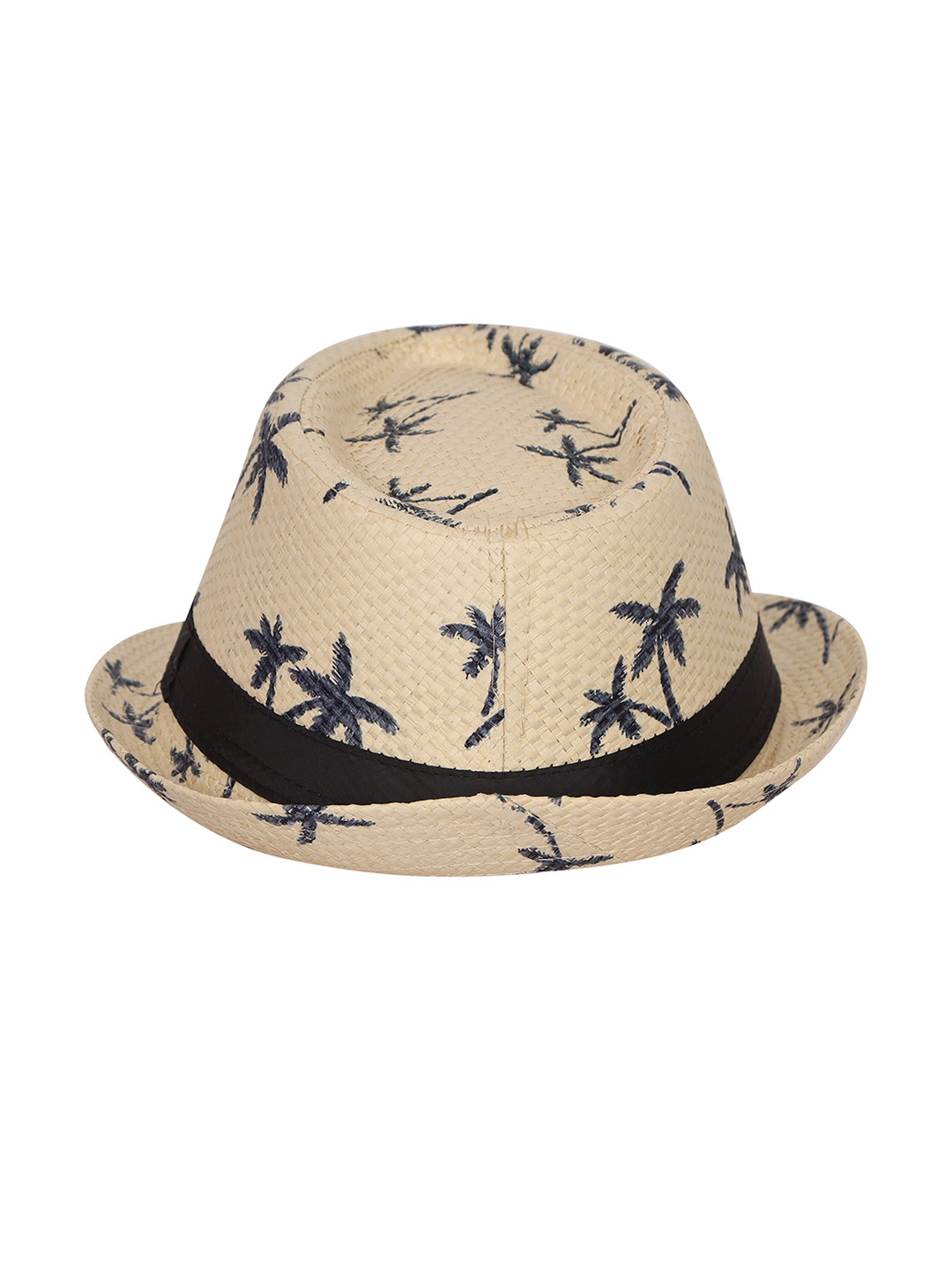 

FabSeasons Men Printed Beach Fedora Hat, Beige