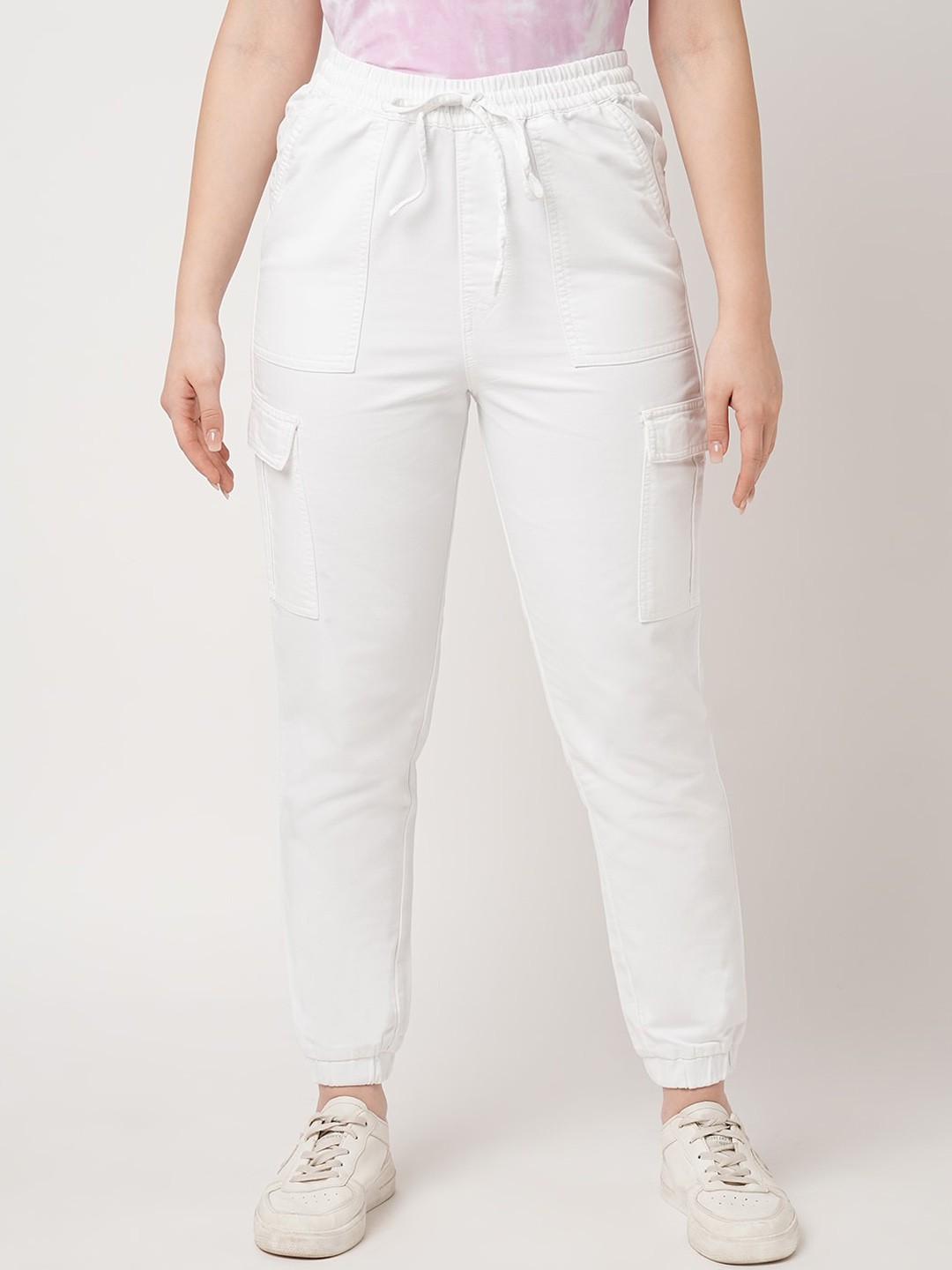 

Kraus Jeans Women High-Rise Joggers, White