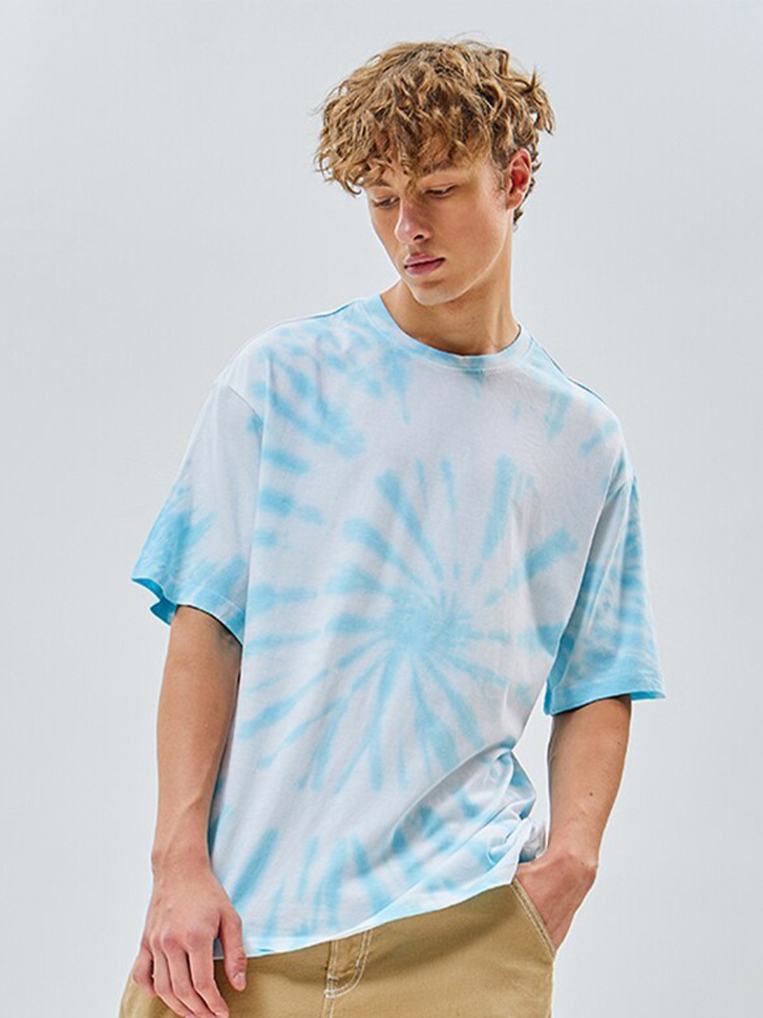 

Bewakoof Tie Dye Oversized T-shirt, White