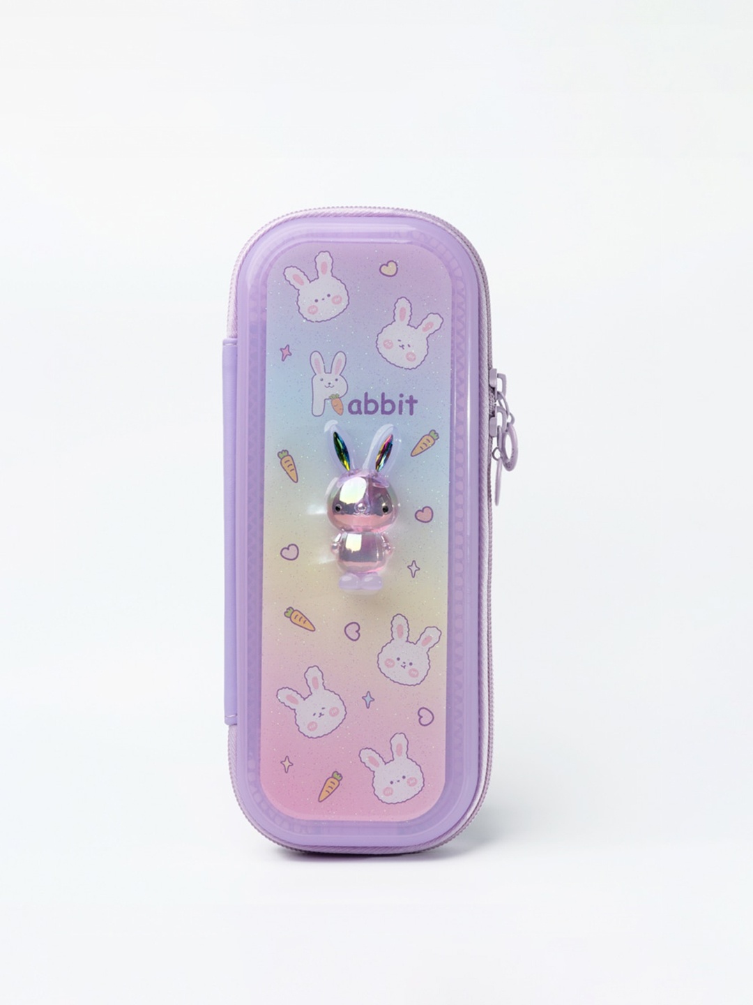

QIPS Girls Printed Pencil Case, Lavender