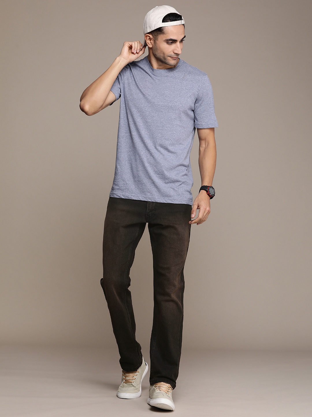 

WROGN Men Slim Fit Stretchable Jeans, Black