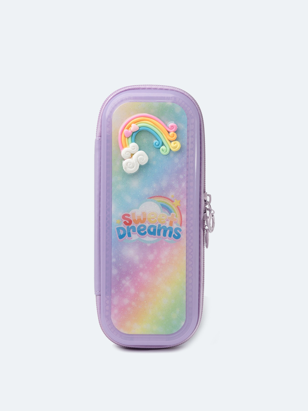 

QIPS Girls Printed Pencil Case, Lavender