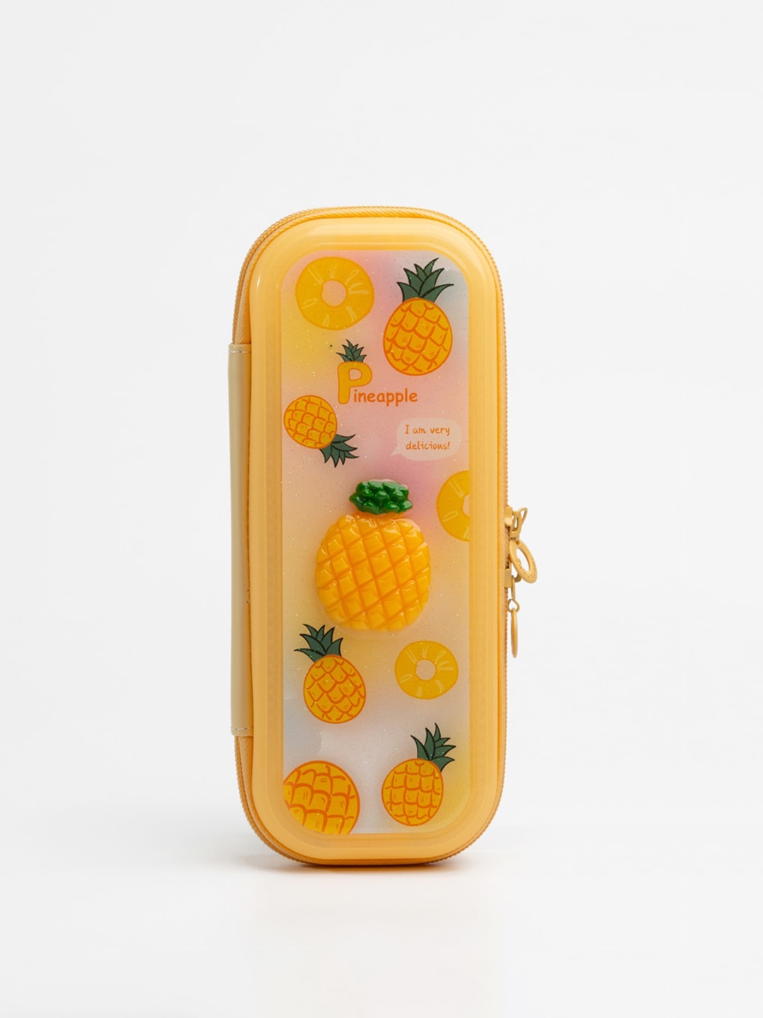 

QIPS Girls Printed Pen Case, Yellow