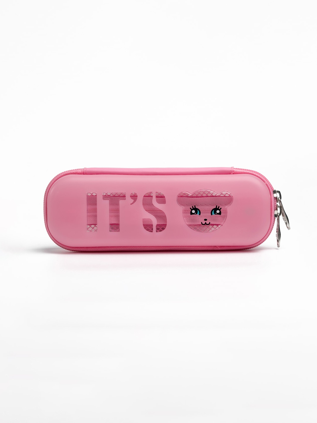 

QIPS Girls Printed Pencil Case, Pink