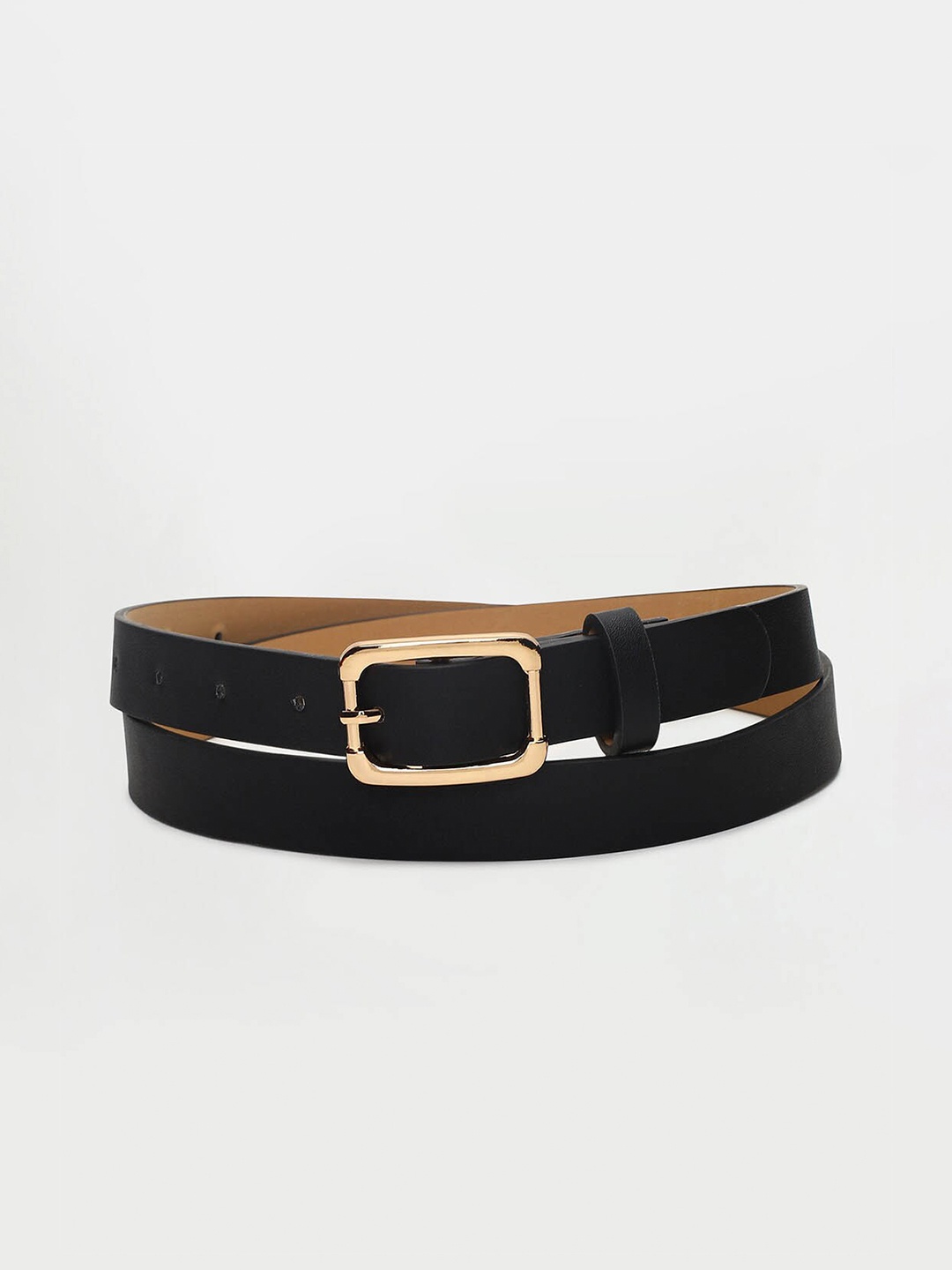 

Ginger by Lifestyle Women Slim Stretchable Casual Belt, Black
