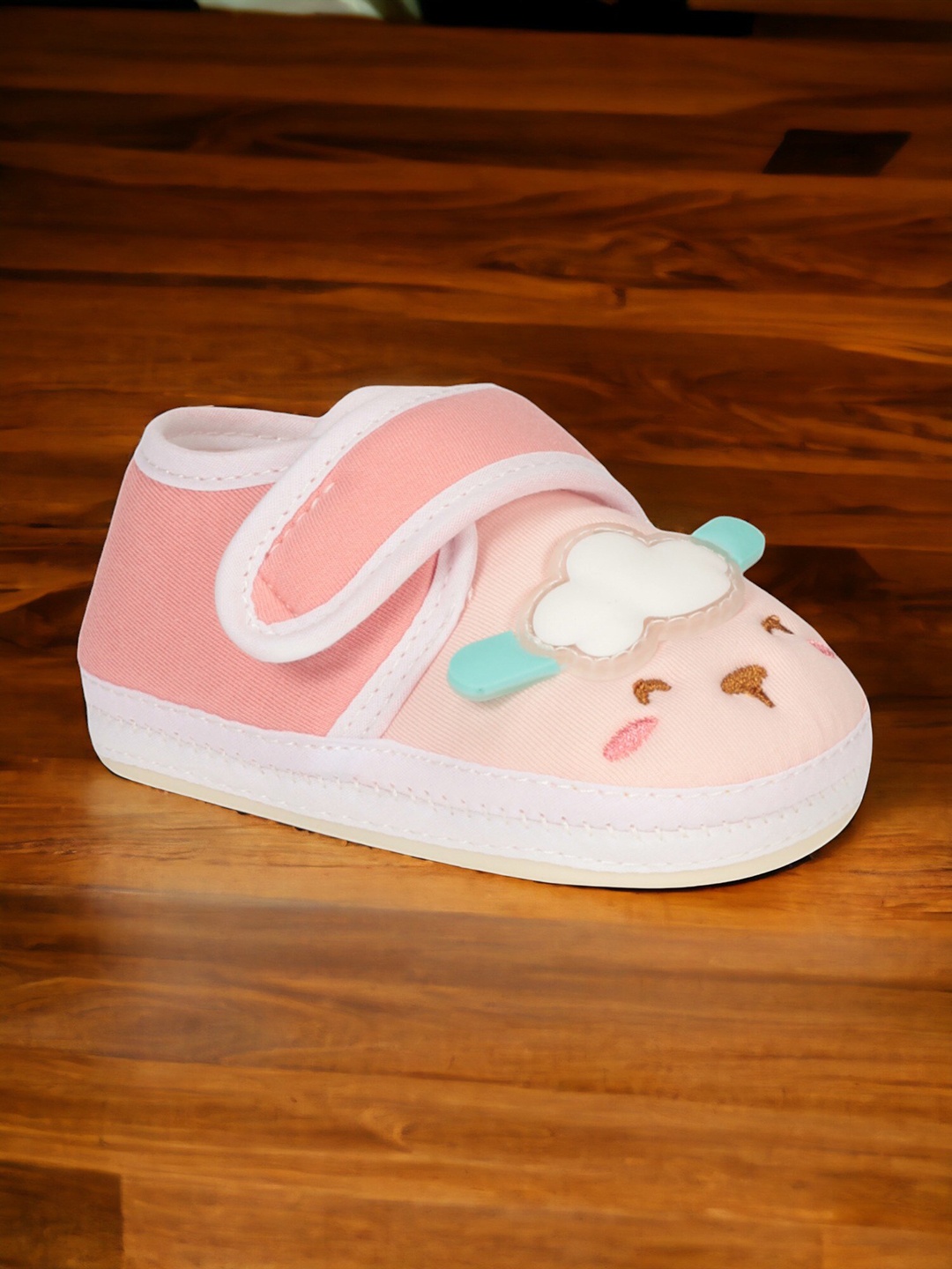 

Lil Lollipop Infants Puppy Detail Cotton Booties, Pink