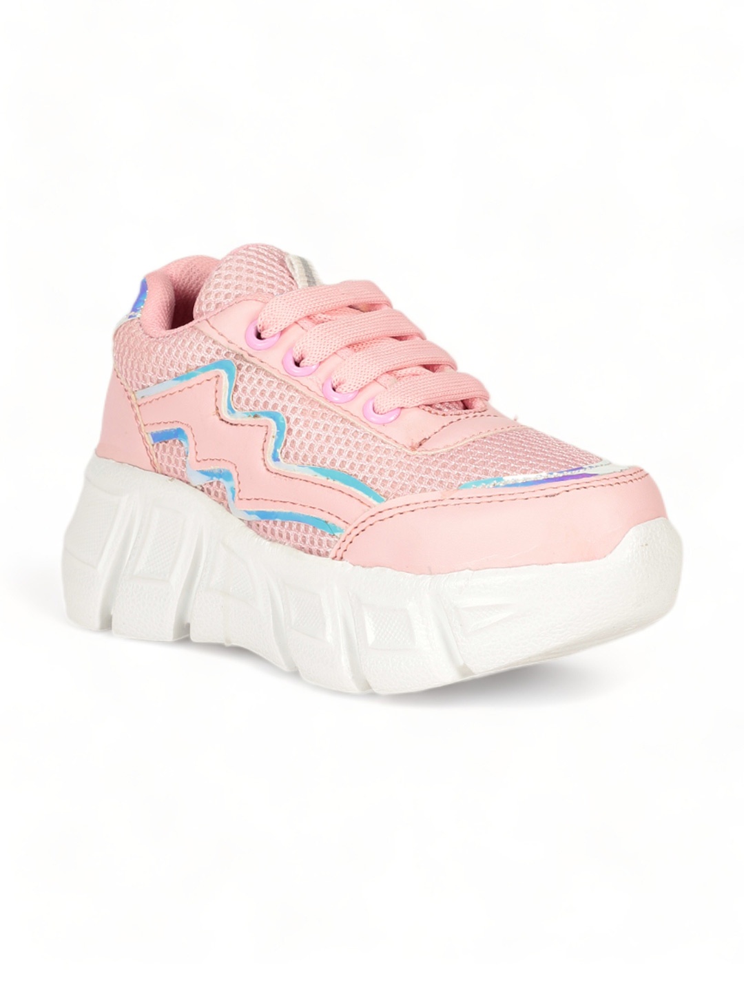 

Lil Lollipop Girls Laced Up Running Shoes, Pink