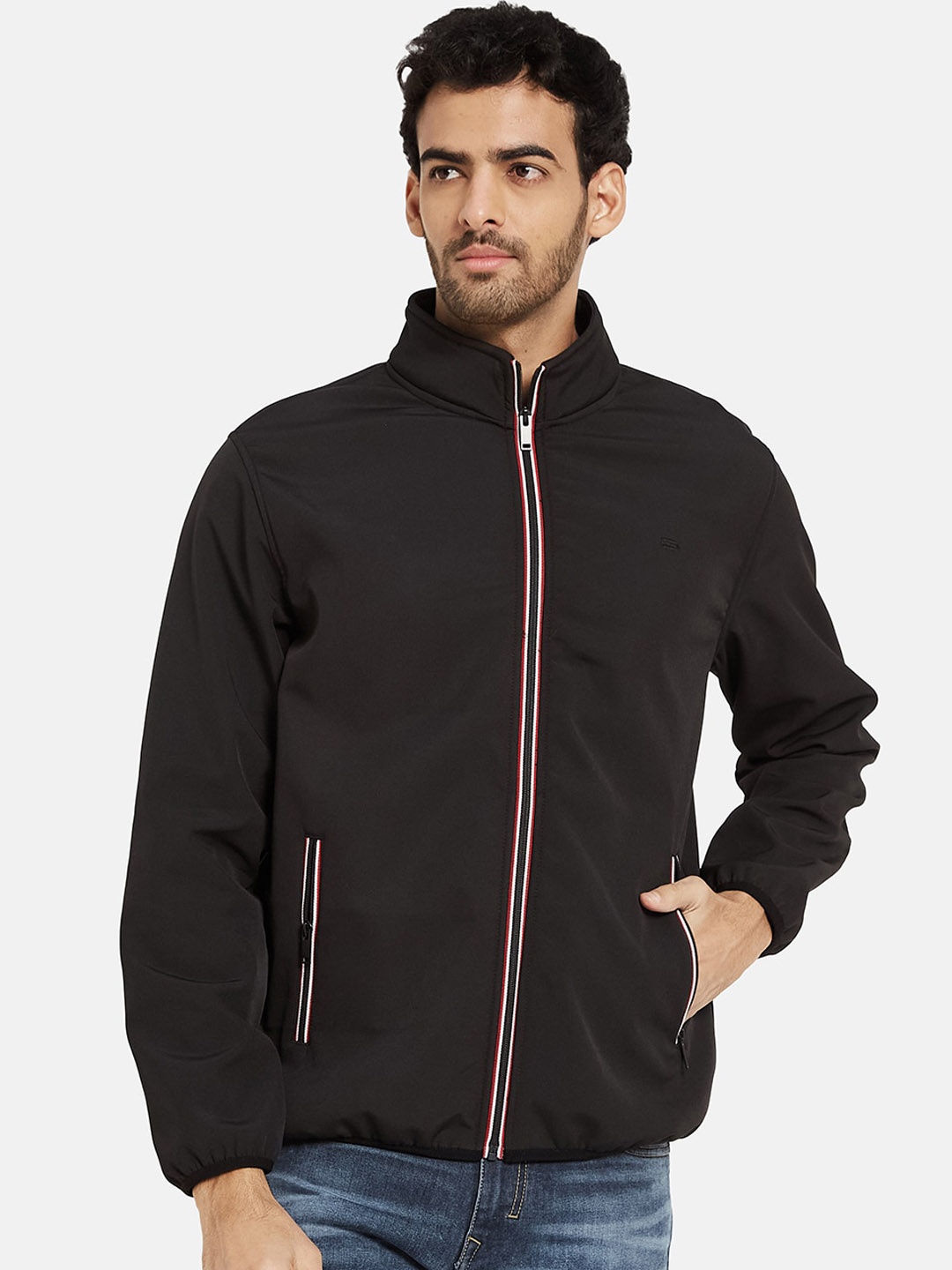 

METTLE Mock Collar Bomber Jacket, Black