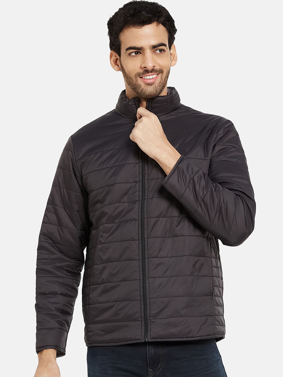 

METTLE Mock Collar Padded Jacket, Black