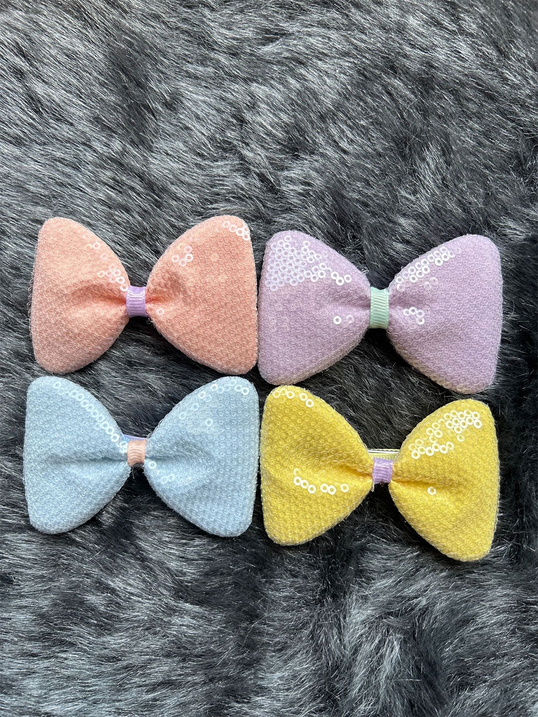 

LYTIX Girls Set Of 2 Embellished Alligator Hair Clip, Peach