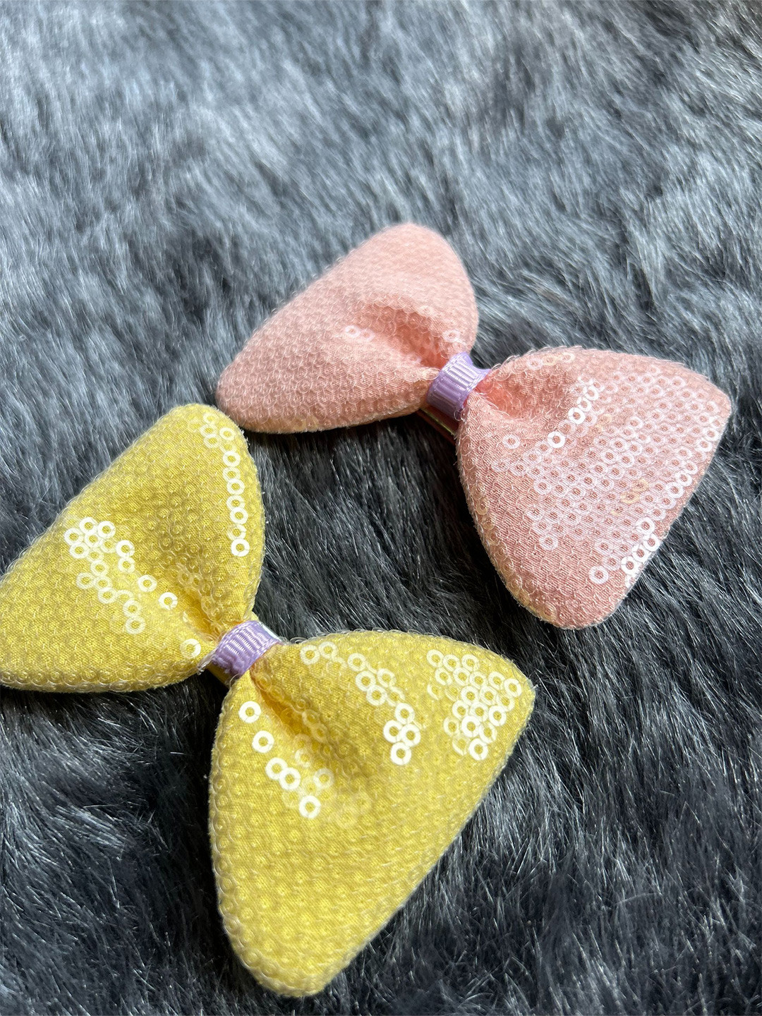 

LYTIX Girls Set Of 2 Embellished Alligator Hair Clip, Yellow