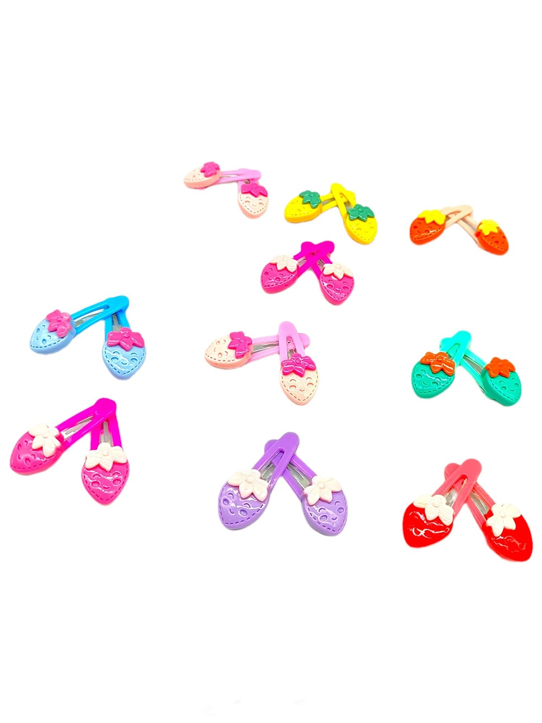 

LYTIX Girls Set Of 10 Assorted Beaded Alligator Hair Clip