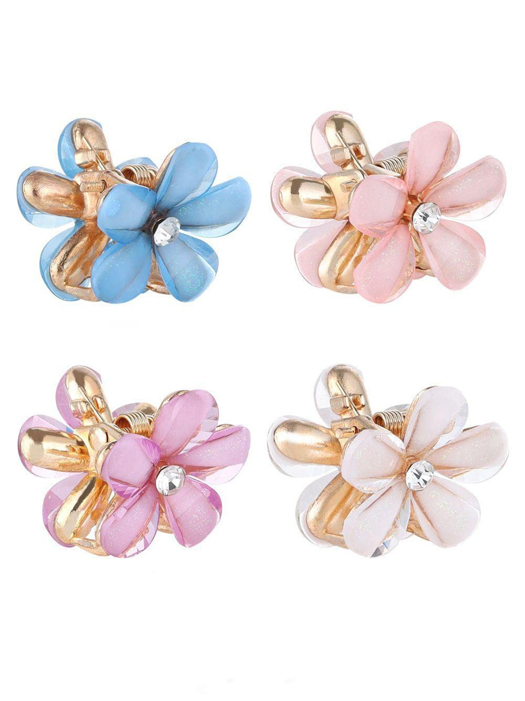 

LYTIX Girls Assorted Set of 4 Beaded Claw Clip